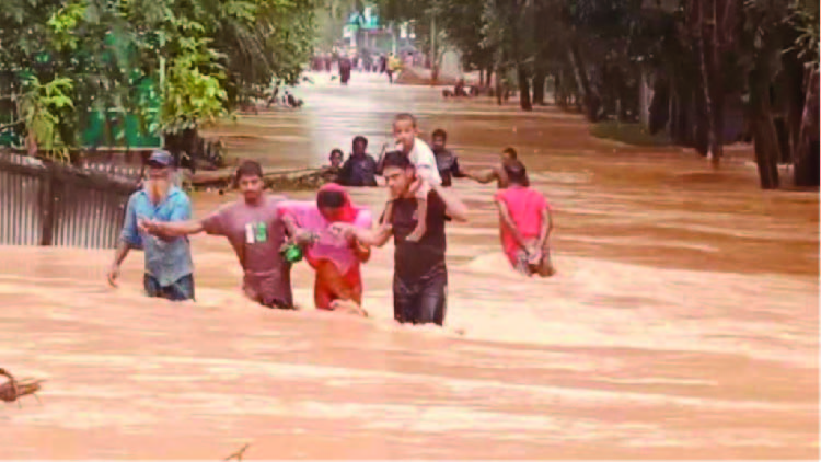 শেরপুরে বন্যা পরিস্থিতির অবনতি