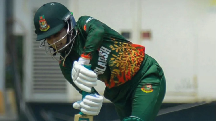 জ্যোতির সেঞ্চুরিতে থাইল্যান্ডকে চ্যালেঞ্জ জানাল বাংলাদেশ